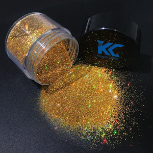 Wholesale bulk glitter powder cosmetic grade polyester colorful christmas decoration supplies glod holographic fine glitter