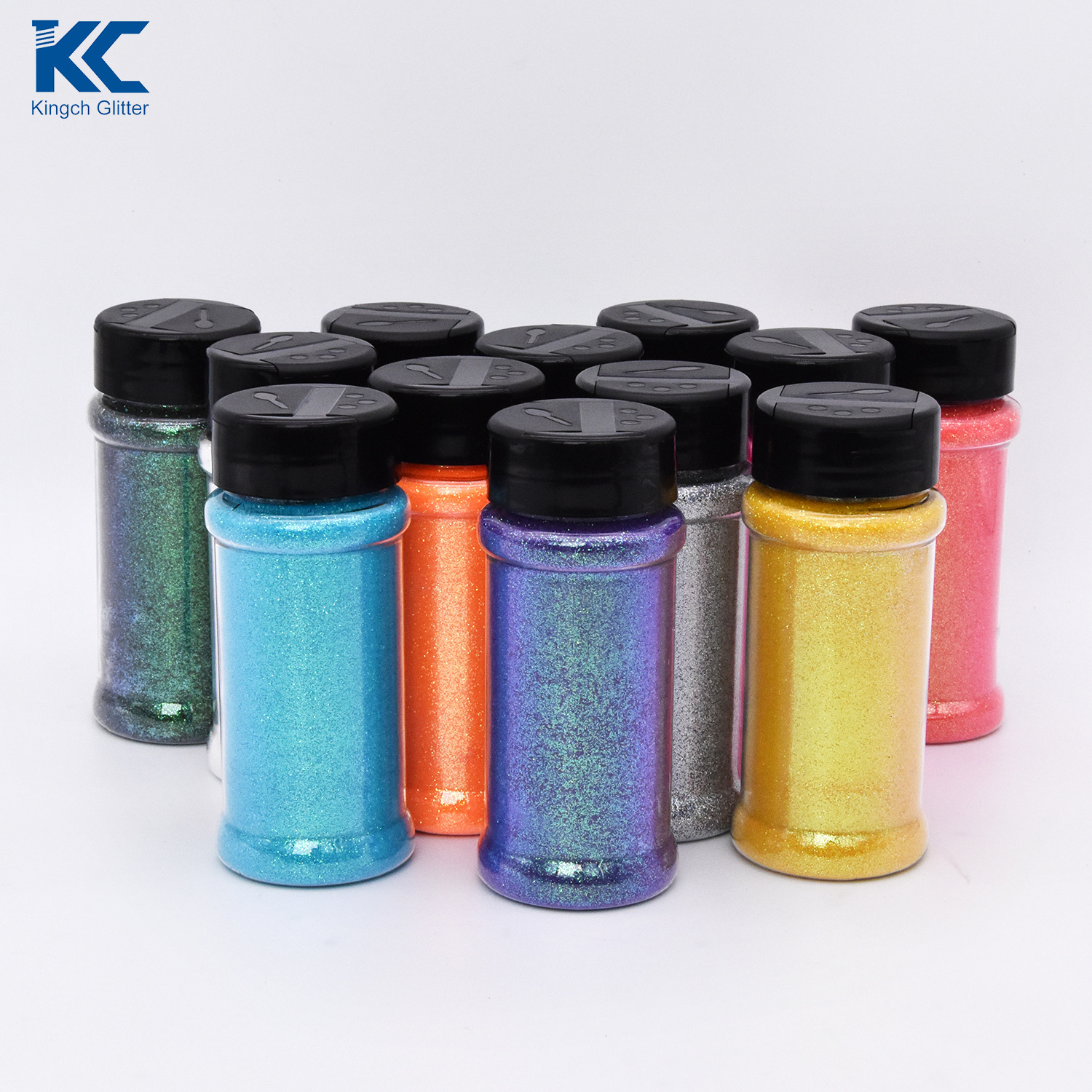 Kingch Supply 2oz Glitter shakerJars Factory chunky glitter Wholesale fine Glitter for Crafts Decoration