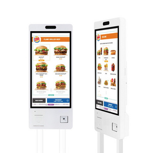 Fast Food Restaurant Free Standing Payment Kiosks with Printer Scanner and Camera Self Checkout Kiosk Machine