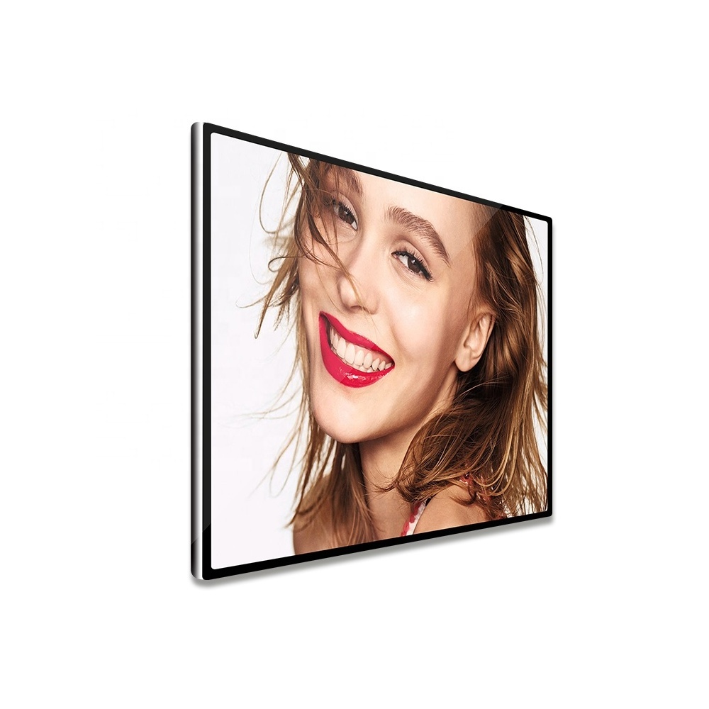 Elevator Wall Mount LED for Elevator Wall for ads 43 inch LCD Advertising Screen Wall Indoor Display Panel with Camera