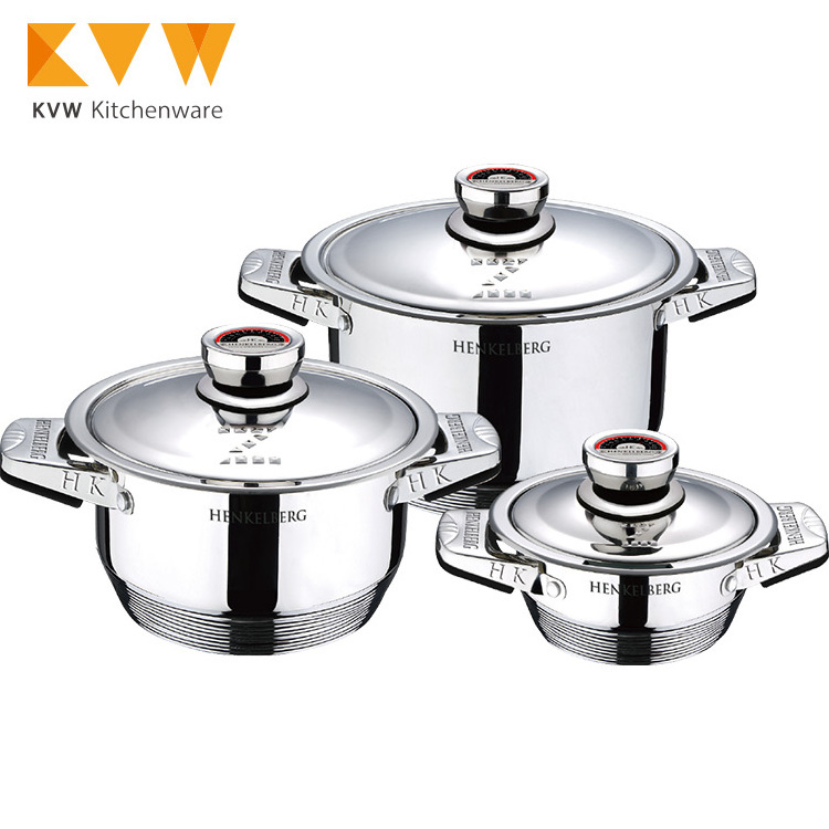 16Pcs Cookware Set Stainless Steel Pots and Pans Casserole Set Cookware