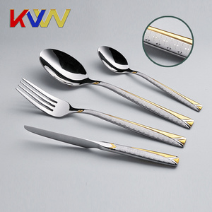 Hot sale high quality 18/10 stainless steel spoon and fork cutlery set 24