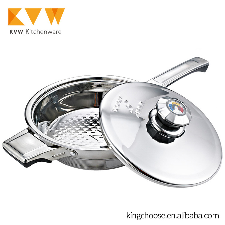 Royalty Line Cookware Stainless Steel Hot Pot Casserole Set and Pan Set