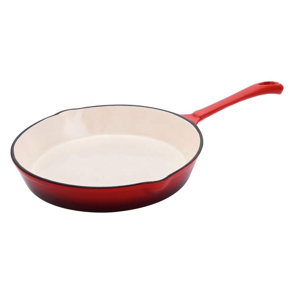 Enamel Coating Cast Iron Non-stick Fry Pan Small Cast Iron Cookware Skillets