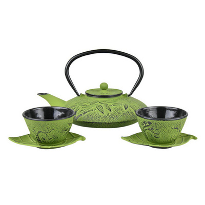 Hot selling customized enamel coated cast iron tea pot