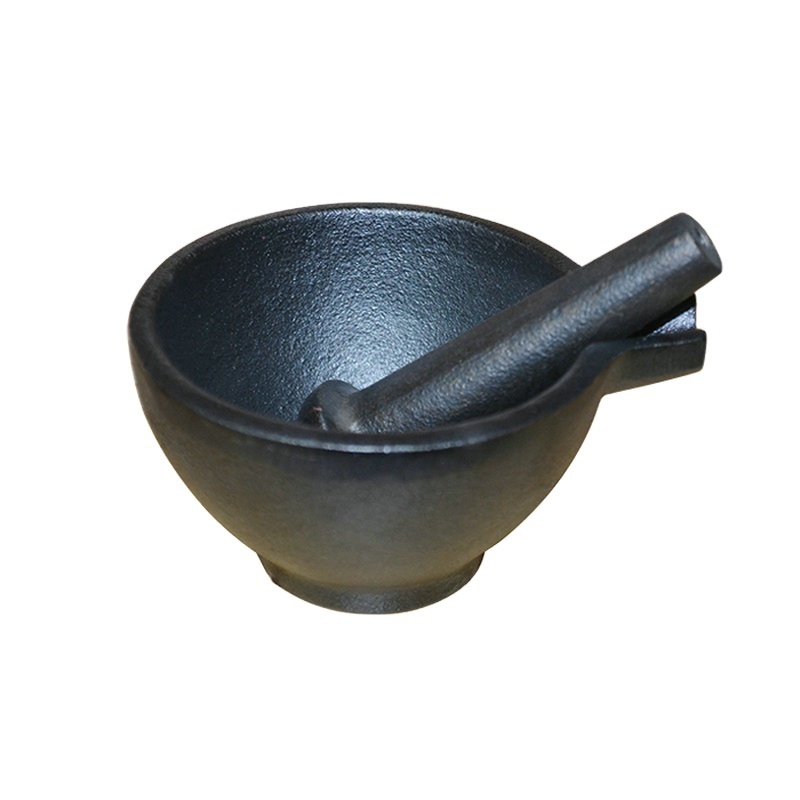 Cast iron mortar and pestle for pepper grinder