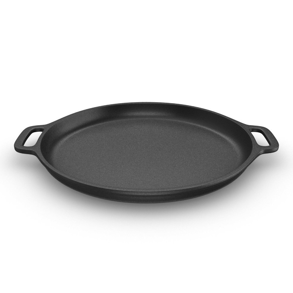 High quality cast iron vegetable oil fry pan grill pan pizza pan with two handles best price