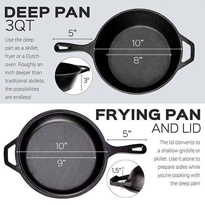 Manufacturer supplying wholesale cast iron skillet frying pan with help handle