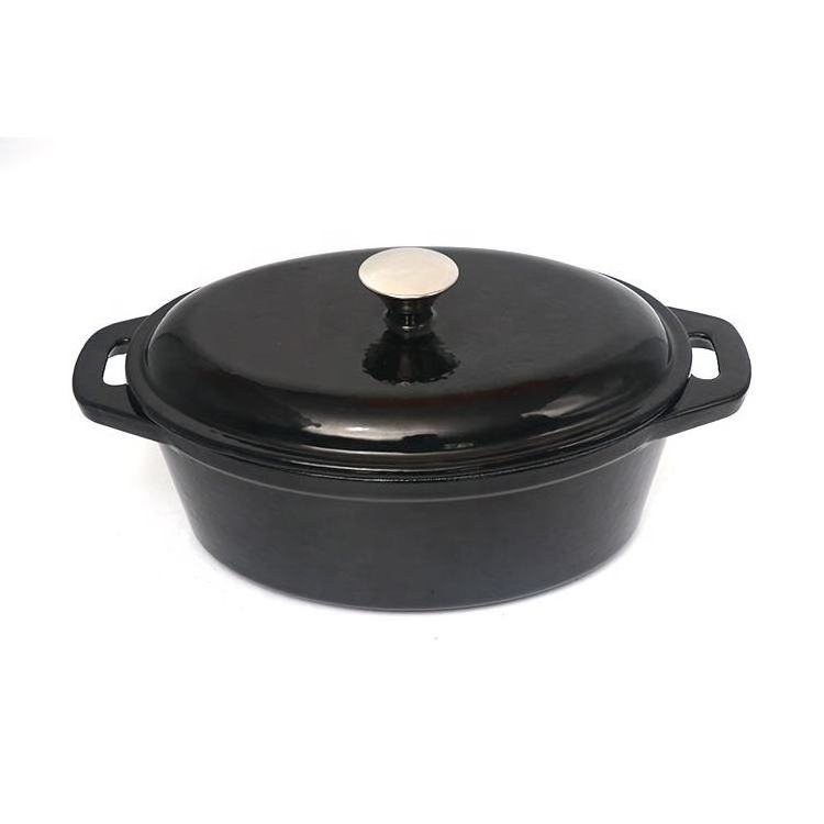 Customization Enamel non stick 28 cm cast iron big soup boiling cooking pot