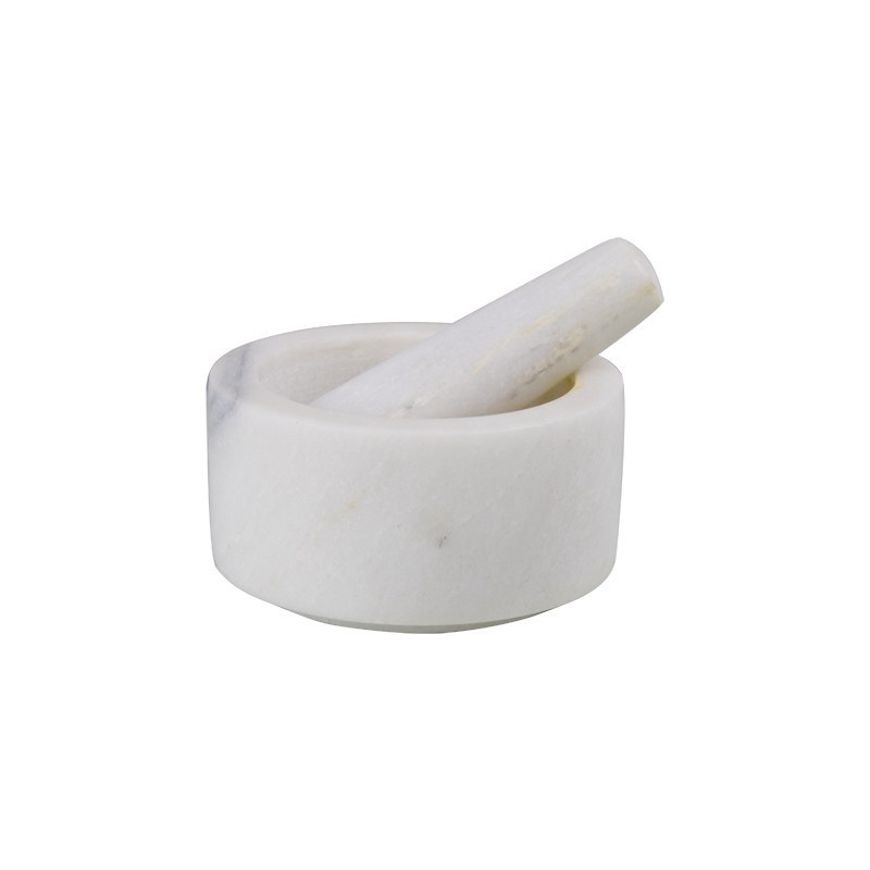 Premium Marble Mortar And Pestle Set For Kitchen Medicine Masher Natural Stone Grinder For Spices