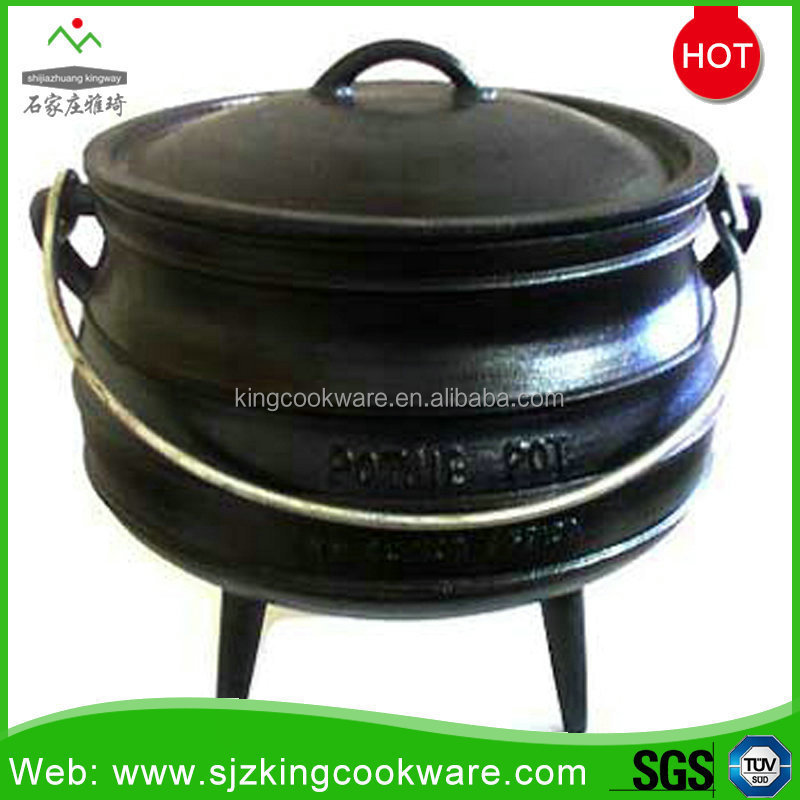 South africa cast iron soup pot/cast iron cauldron