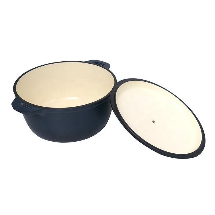 Oval enamel ware cast iron casserole pot 3.6 litres 10 20 22 24 porridge soup milk pot health stew pot