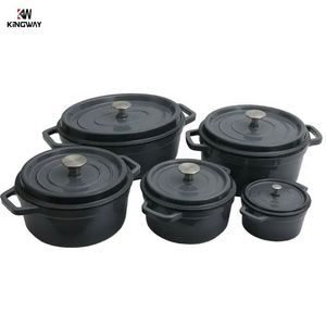 Kitchen ware cooking pots cast iron set cookware casserole 14cm 20cm 24cm 26cm 31cm