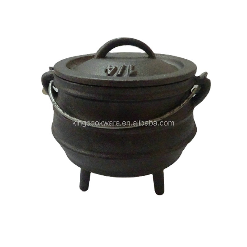 1/4# Black South African Mini Cast Iron Potjie Pot