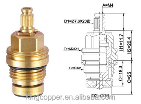 slow open faucet cartridge