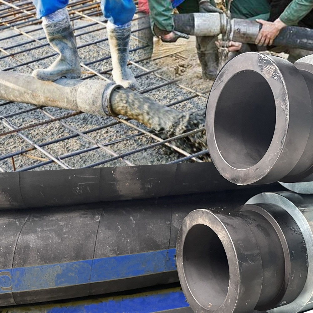 concrete pump epdm rubber hose Bulk Cement Plaster & 1