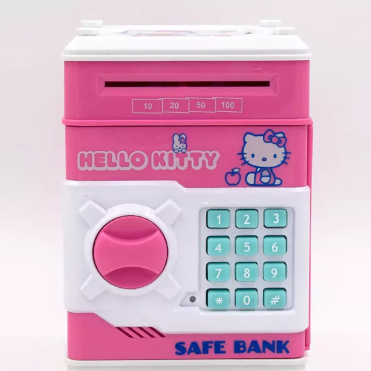 Electronic Piggy Bank ATM Password Cash Box Cash Coin Deposit Box Bank Safe Deposit Banknotes Kids Holiday Gifts