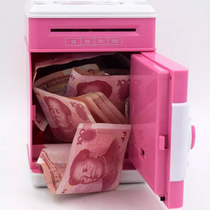 Electronic Piggy Bank ATM Password Cash Box Cash Coin Deposit Box Bank Safe Deposit Banknotes Kids Holiday Gifts