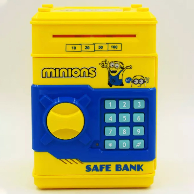 Electronic Piggy Bank ATM Password Cash Box Cash Coin Deposit Box Bank Safe Deposit Banknotes Kids Holiday Gifts