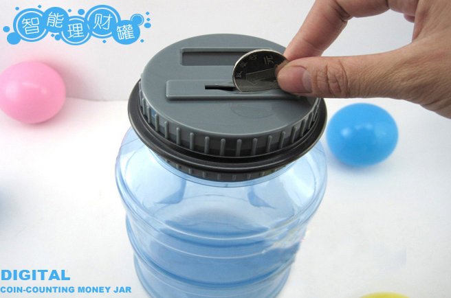 Piggy Bank electronic digital LCD Counting coin money bank plastic box For Money Saving