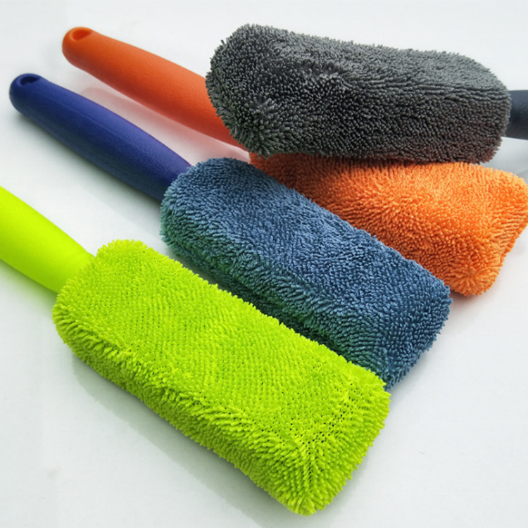 Microfiber Car cleaning brush car rim wheel dust remove tools auto detailing brushes