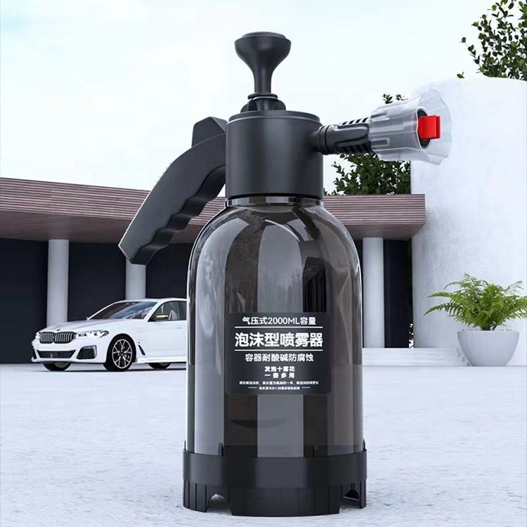 Manual pneumatic foam spray bottle car wash flower sprayer Fan-shaped acid and alkali-resistant foam sprayer