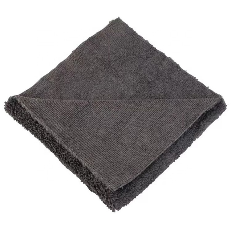 40*40cm Edgeless High/Low Piles Microfiber Cleaning Car Wash Detailing Waxing Drying Towel Cloth