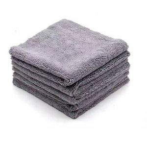 40*40cm Edgeless High/Low Piles Microfiber Cleaning Car Wash Detailing Waxing Drying Towel Cloth