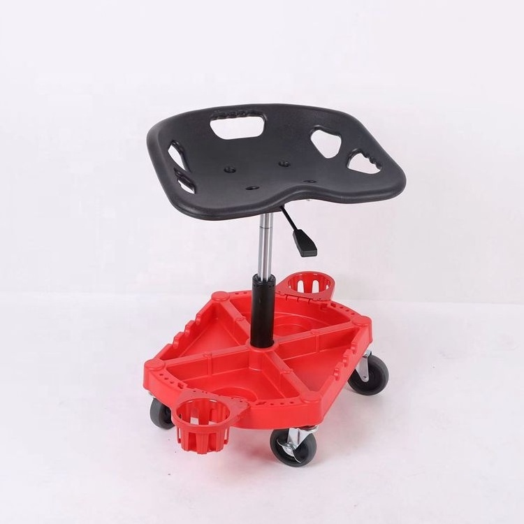 Car Detailing Creeper Chair Garage Stool Working Seat With Rolling Wheel Stool