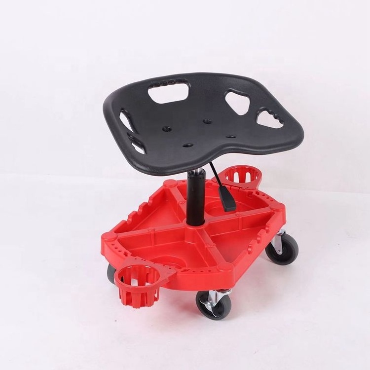 Car Detailing Creeper Chair Garage Stool Working Seat With Rolling Wheel Stool