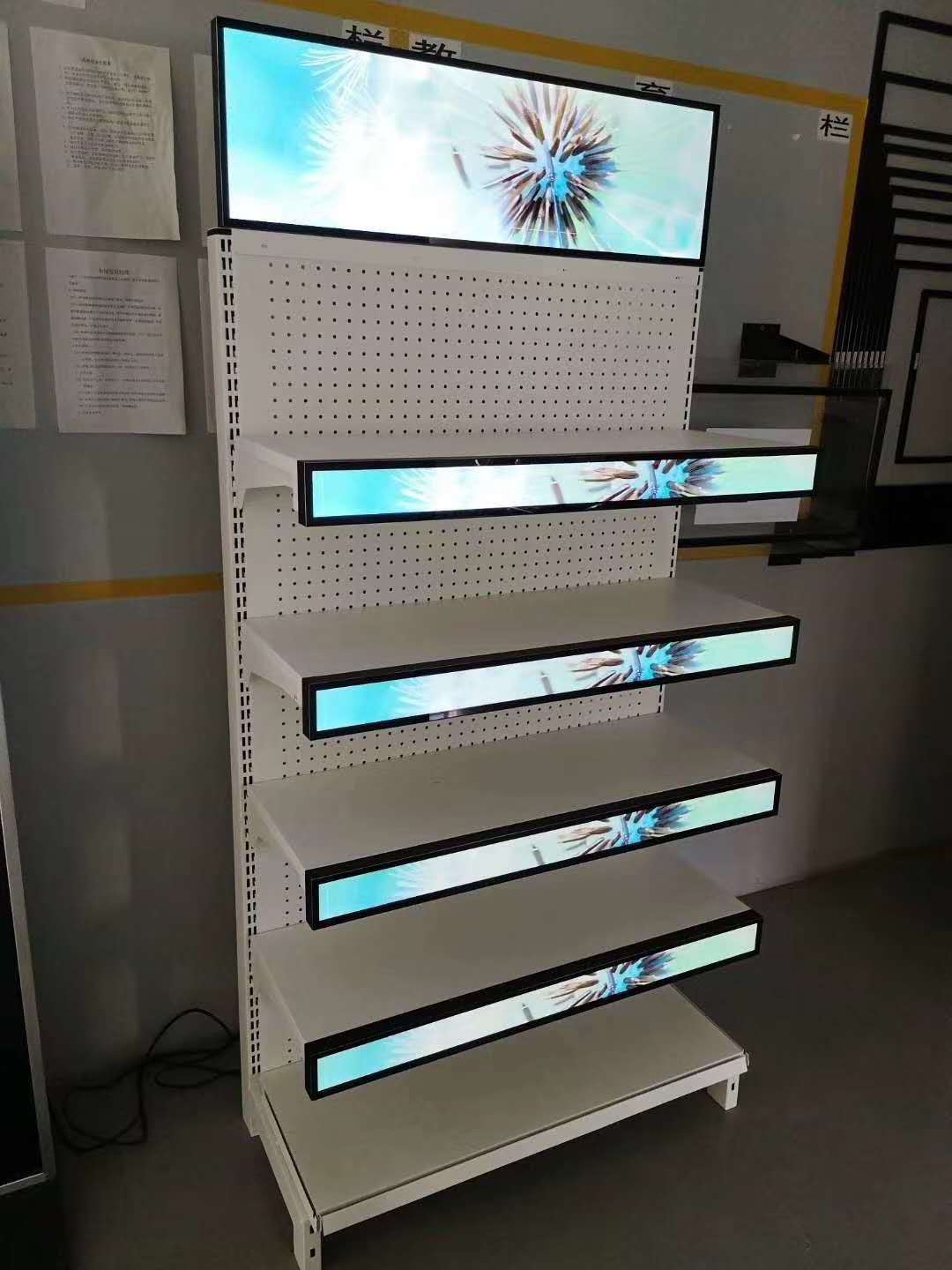 Remote controller goods shelves screen/led shop sign/shop board led display