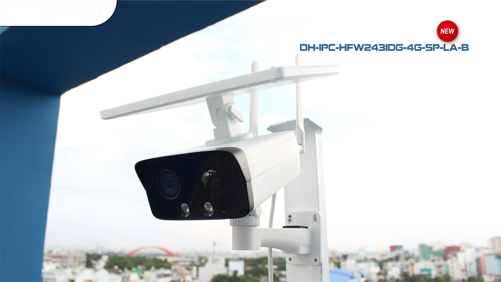 IPC-HFW2431DG-4G-SP-LA-B Da hua 4mp WDR Outdoor Wireless 4G Solar Camera built-in solar panel and battery