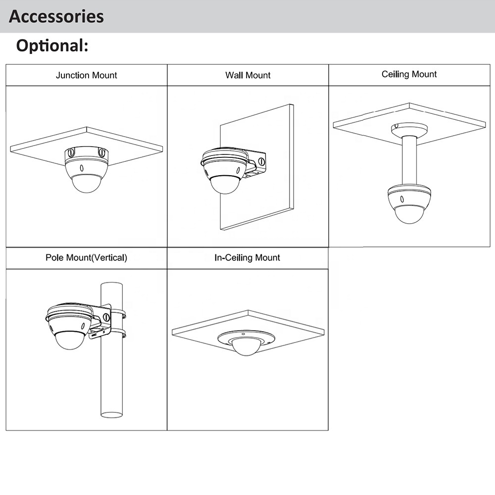 da hua IPC-HFW5842E-Z4E IP67 H.265 80m IR Motorized Vari-focal lens face detection vandal-proof dome ip 8mp 4k outdoor camera