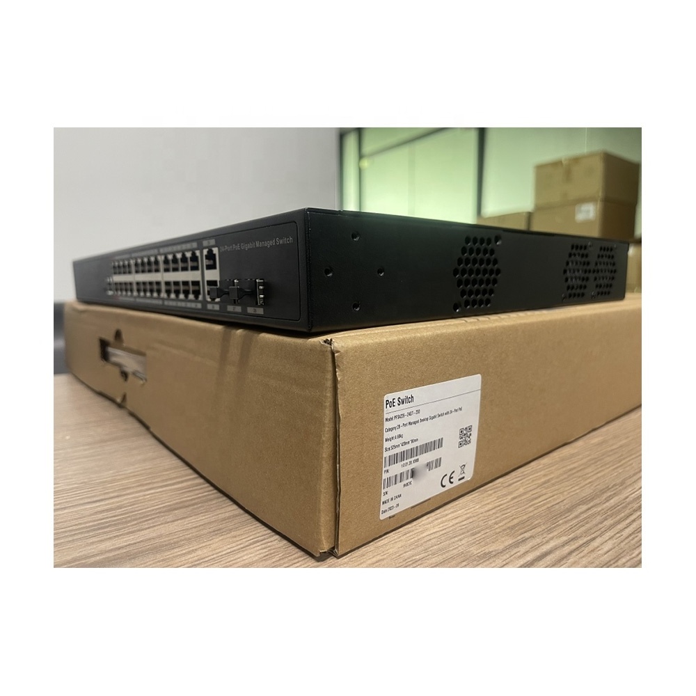 PFS4226-24GT-360 IEEE802.3af/at Da hua 360W 24 Port Gigabit Layer 2 network Managed PoE Switch