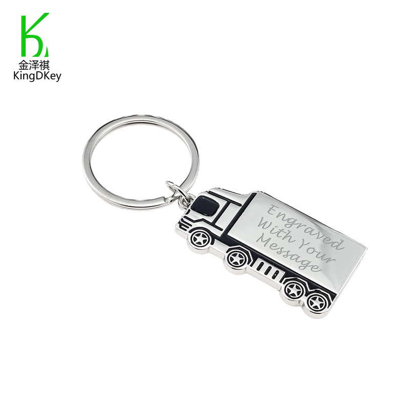 Hot Sale Metal Truck Keychain For Custom Promotion Gift With Cute Design Shaped Model Car Keyring Wholesale