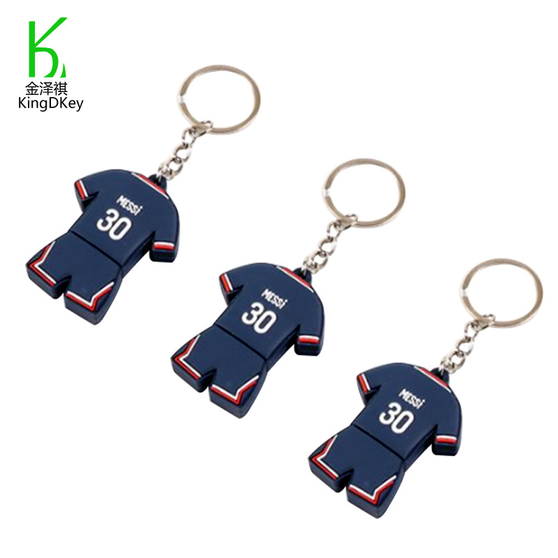 Personalized Football Star Pendant PSG - Paris Saint-Germain Messi Keychain PVC Rubber Keyring