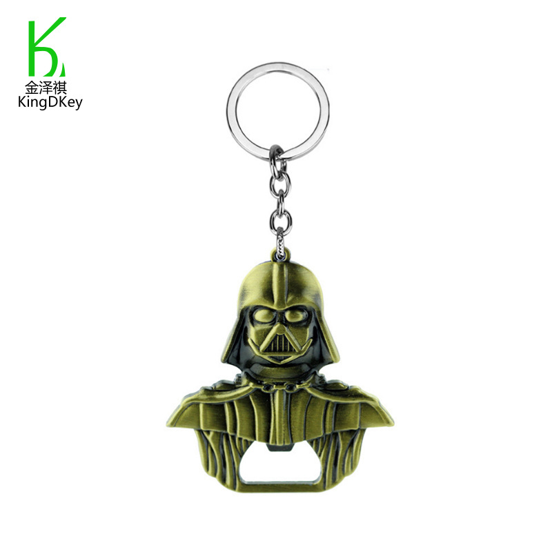 Wholesale American Movie Accessories Millennium Falcon Darth Vader Bottle Opener Metal Keychain