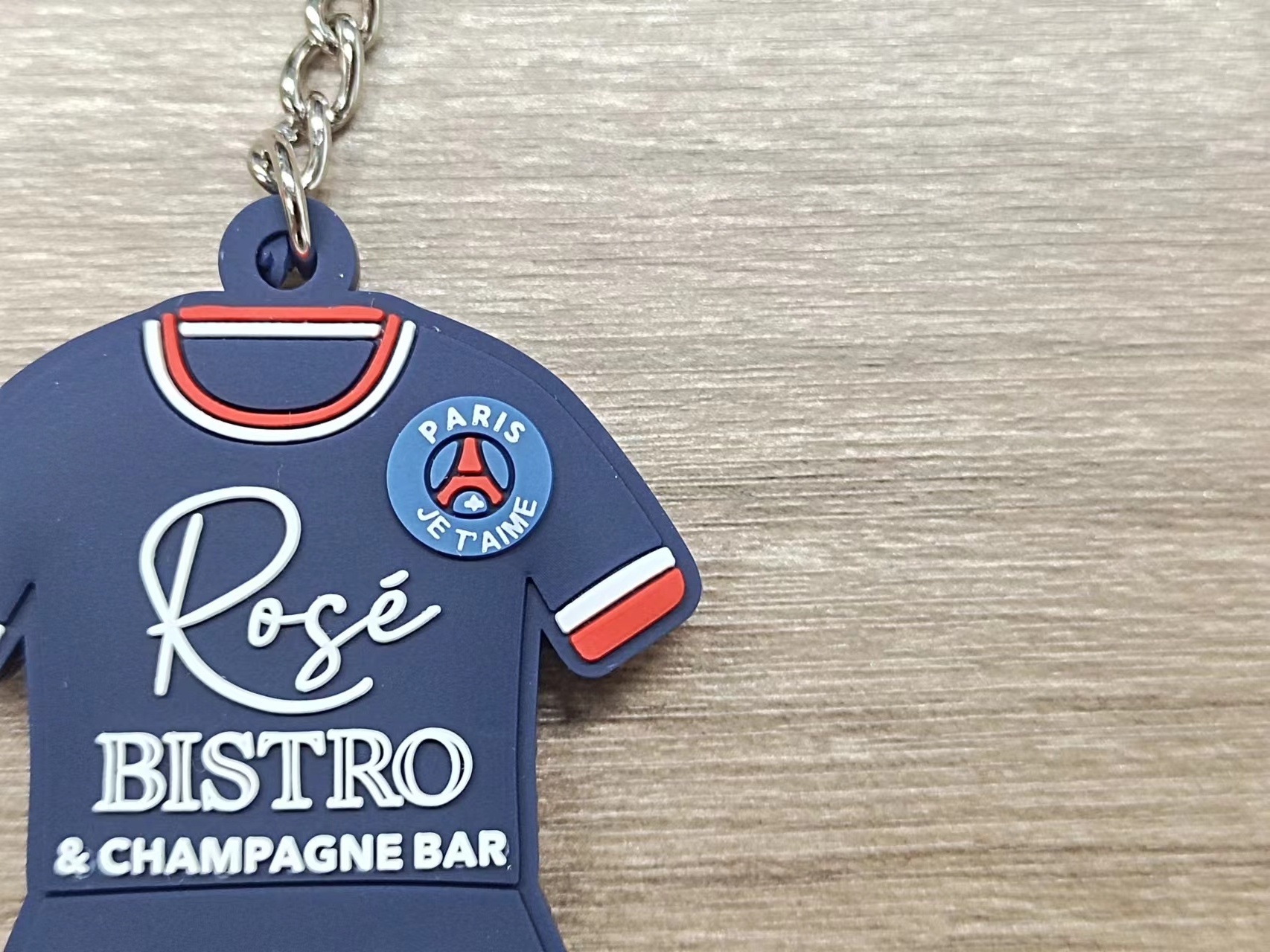 Personalized Football Star Pendant PSG - Paris Saint-Germain Messi Keychain PVC Rubber Keyring