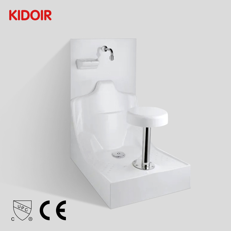 Kidoir Wholesale Modern Mosque Ablution Bath Muslim Wudu Sink Lavabo Wash Foot Basin And Hand Bath Wudumate Washroom