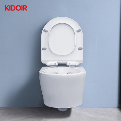 Kidoir ceramic toilet sanitary items chinese flushing wc luxury wall hung toilet wc one piece toilet for modern bathroom