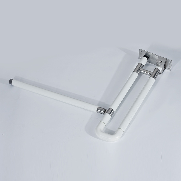 Disabled Folding U Shaped Handrail toilet Safety Handles grab bar swing up disabled toilet handrail stainless for elderly