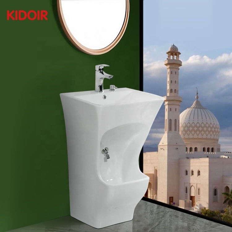 Kidoir Musulman Lavage Des Pieds Feet Washer Wudu Mate Sink Waschbecken Dual Level Ablution Station Wudu Wash Basin For Muslim