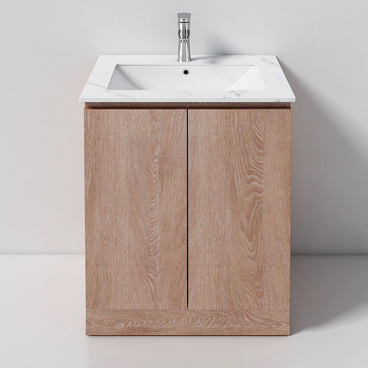 Kidoir Modern Style Design Vanity Undercounter Wash Basin PVC Bathroom Cabinets With Mirror Stainless Steel Hinge For Sale