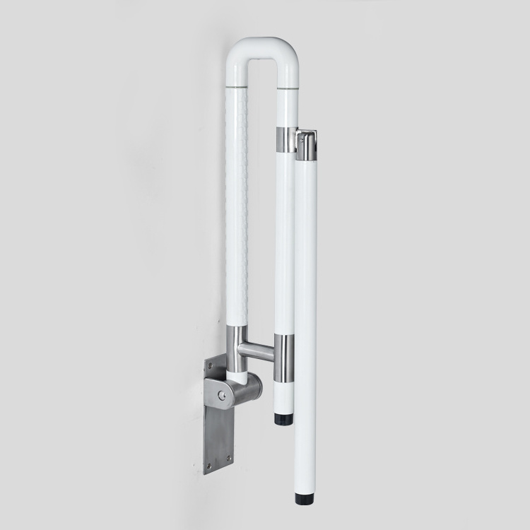 Disabled Folding U Shaped Handrail toilet Safety Handles grab bar swing up disabled toilet handrail stainless for elderly