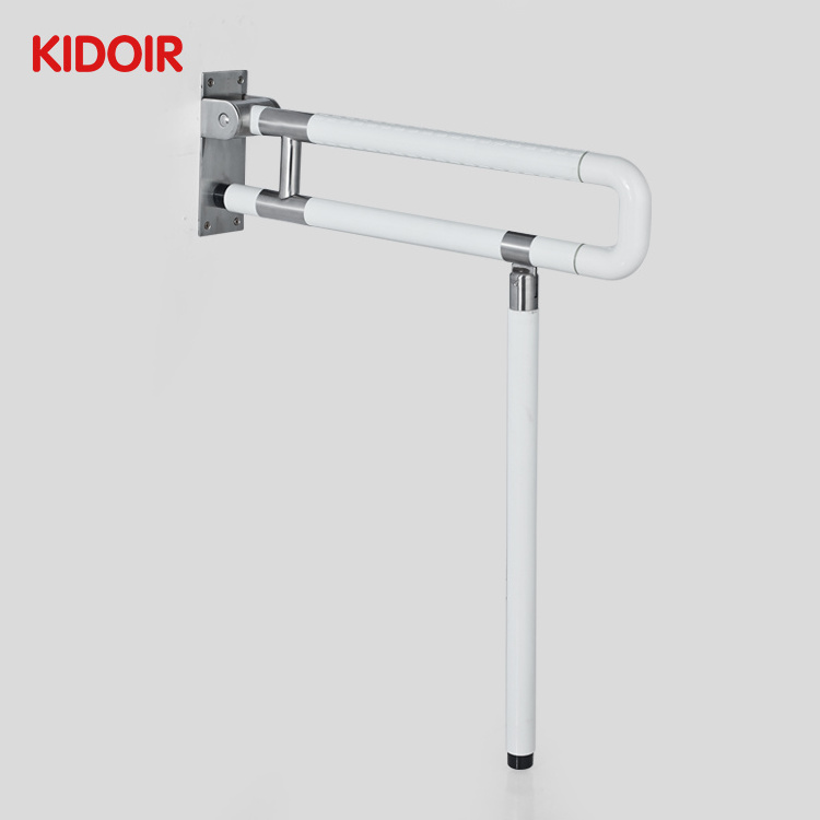 Disabled Folding U Shaped Handrail toilet Safety Handles grab bar swing up disabled toilet handrail stainless for elderly