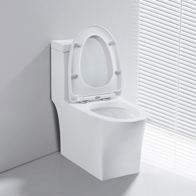 Kidoir High Quality Modern Sanitary Ware Water Close Bathroom One-Piece Toilet Bowl S-Trap Porcelain Wc Toilets