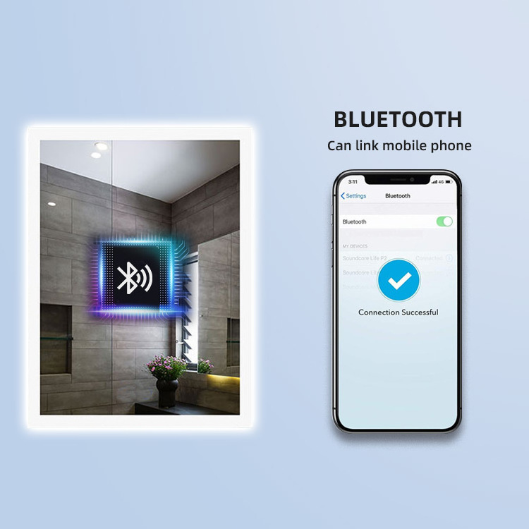 Kidoir Chinese Factory Led Bathroom Mirror Wall Full Mirror Led Bathroom Mirror With Led Light And Bluetooth