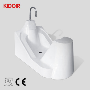 Kidoir Sanitary furniture Muslim Wudu Sink Ablutiion Basin Mosque Vessel Foot Wash Freestanding Sink