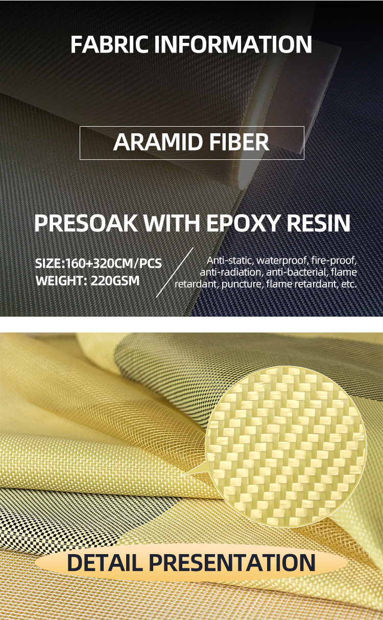 High strength 1500D Flame Retardant Woven Twill Plain Aramid fiber Fabric Kevlar Fabric