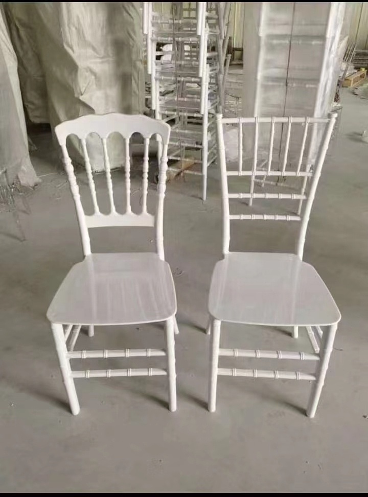 Wholesale Stackable Clear Resin Acrylic Chavari Chairs Hotel Plastic Events Wedding Transparent Chiavari Chair